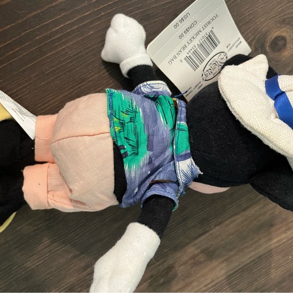 Vintage Disney Store - 9" Beanie Bag Plush‎ - Tourist Mickey & Hula Minnie - Picture 7 of 8